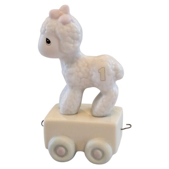 Precious Moments Other - Precious Moments Birthday Train 1st Happy Birthday Little Lamb 1985